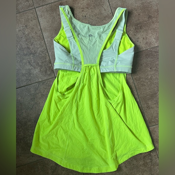 Lululemon tank tankini top medium yellow adjustable straps - Picture 5 of 5